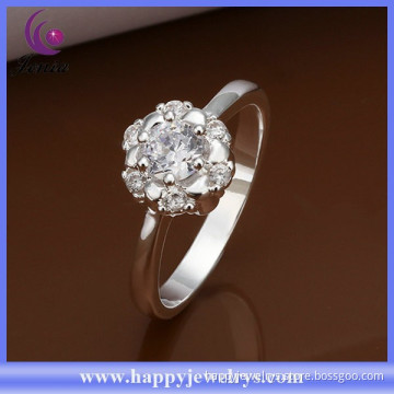 Elegant design high quality cheap price white zircon wholesale s925 ring (CR333)